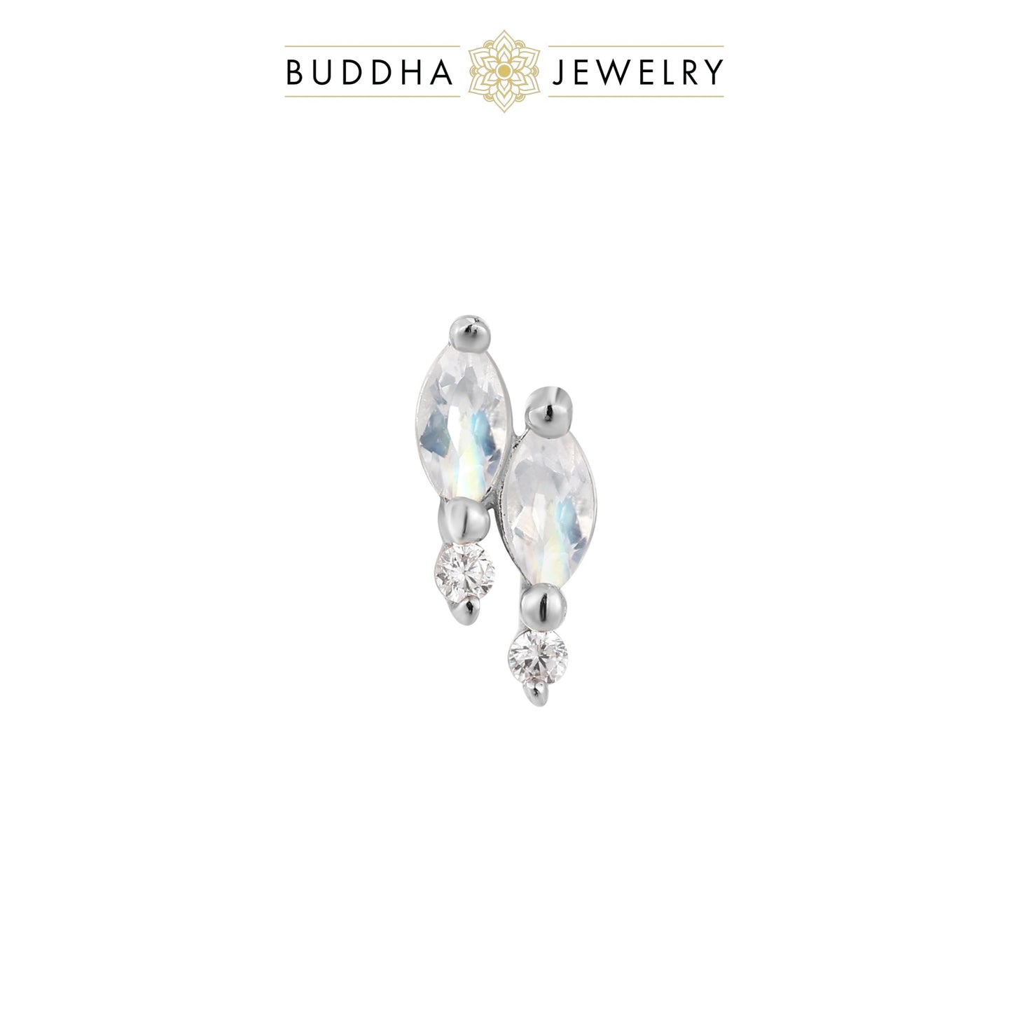 Dreamland - Rainbow Moonstone/White gold