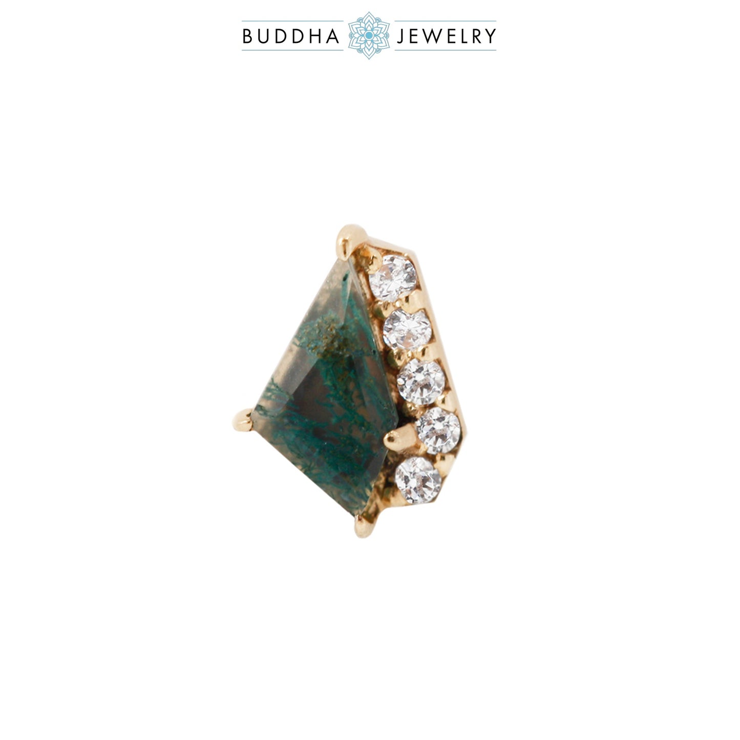 Elevate - Moss Agate + CZ