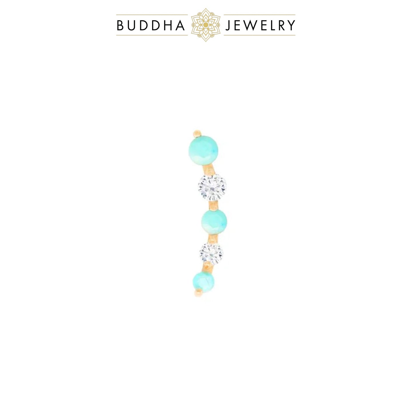 Flow - Turquoise/Yellow Gold