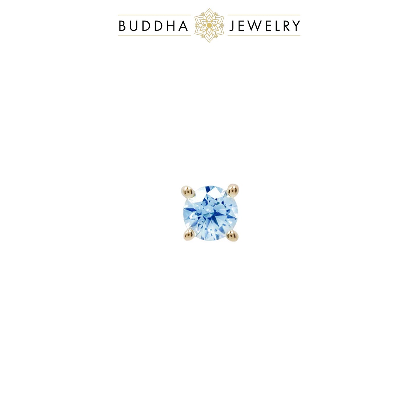 London Blue Topaz Prong/White Gold