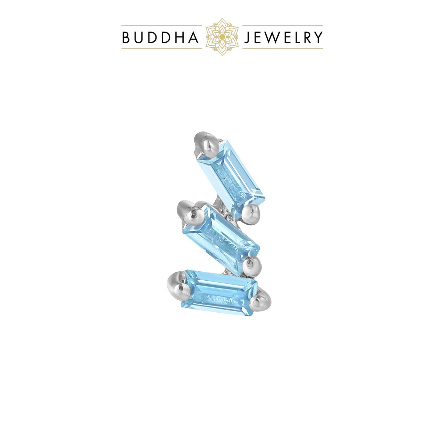 Staxx - London Blue Topaz/White Gold