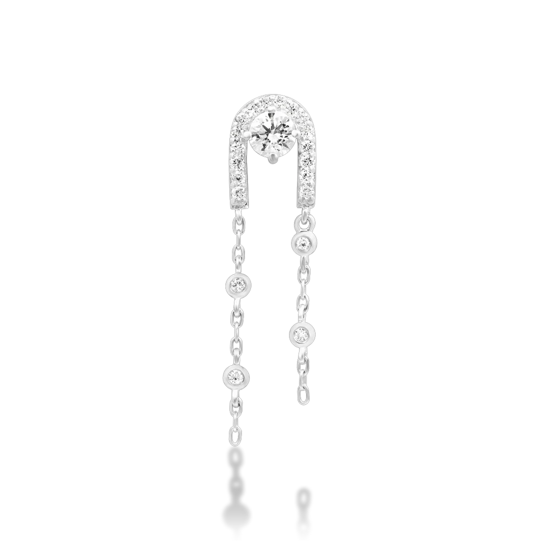 Junipurr Serena - White Gold For healed Piercings