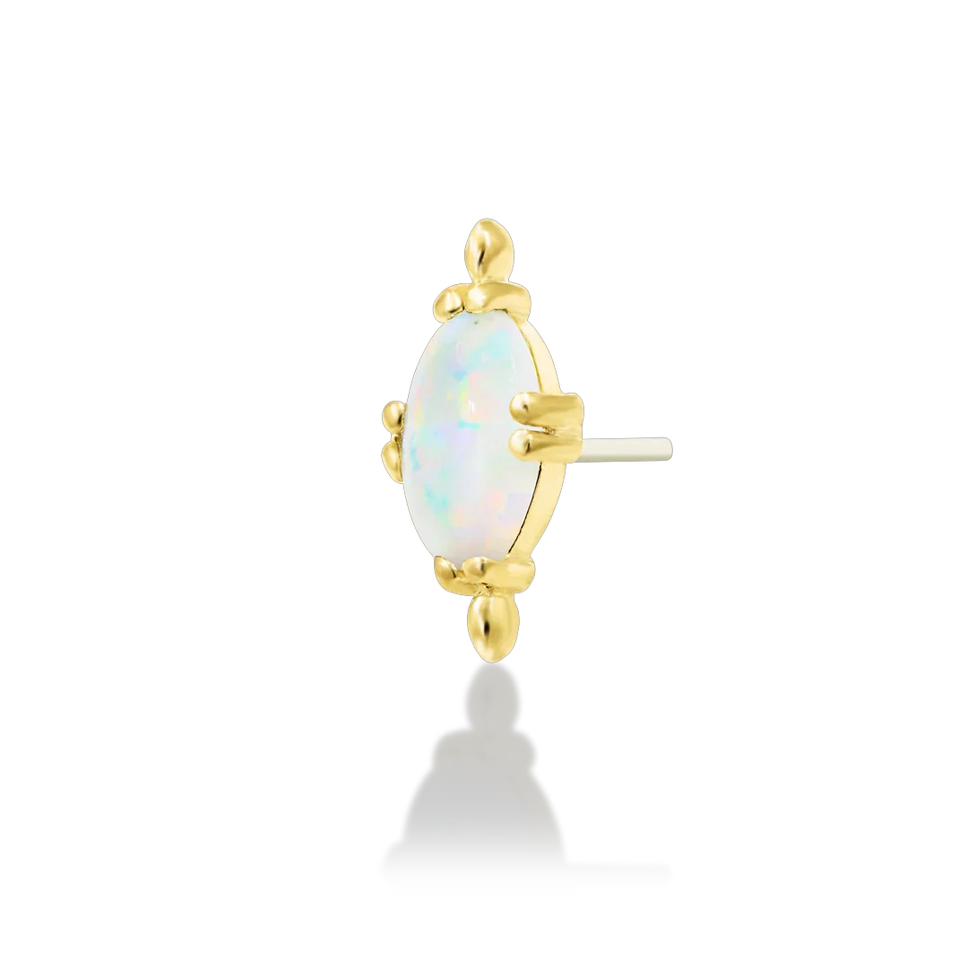 Junipurr Xara - Yellow Gold/Synthetic Opal