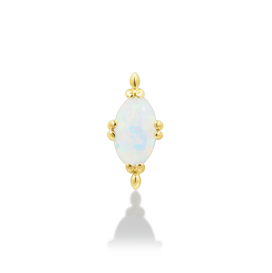 Junipurr Xara - Yellow Gold/Synthetic Opal