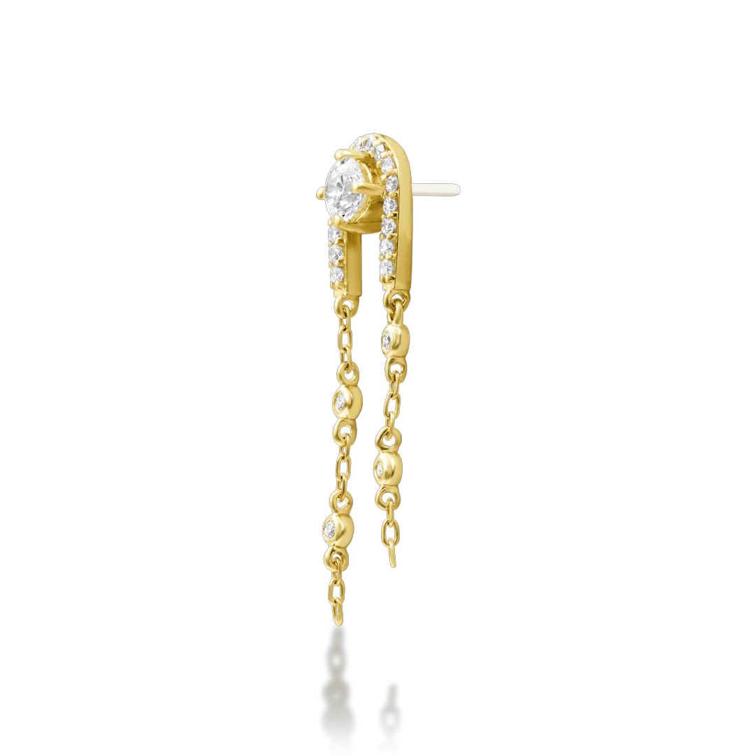 Junipurr Serena - Yellow Gold For healed Piercings
