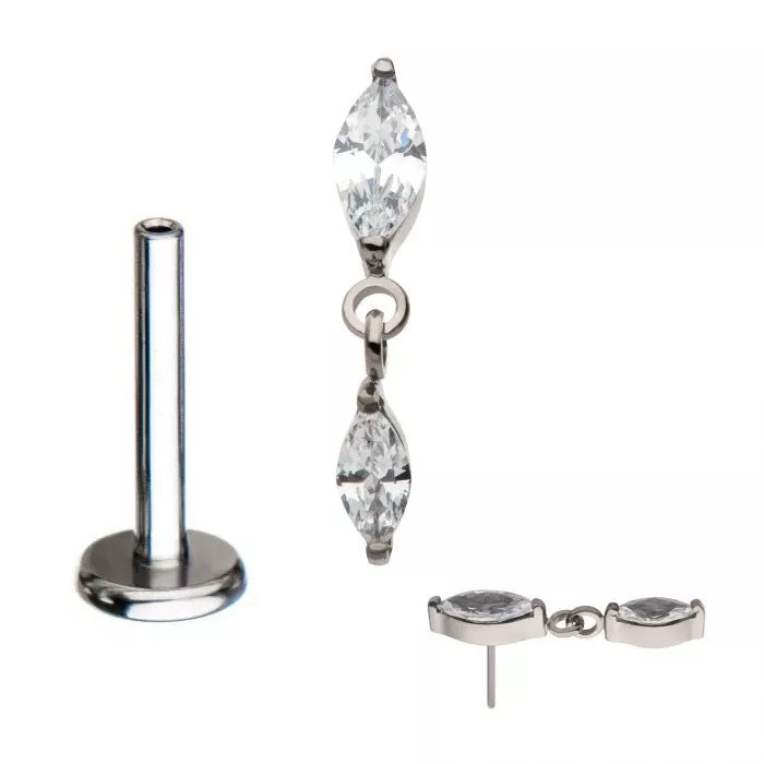 Initial Piercing - Marquise High Polish