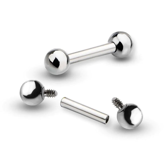 Initial Piercing  - Pair of Titanium Internally Threaded Micro Barbells