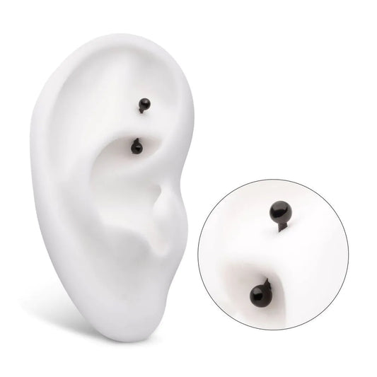 Initial Piercing - Curved Bar for Eyebrow or Vertical Lip