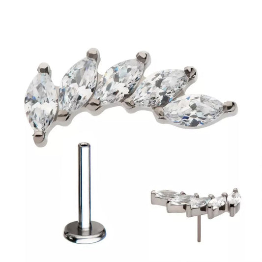 Initial Piercing  - Marquise arc