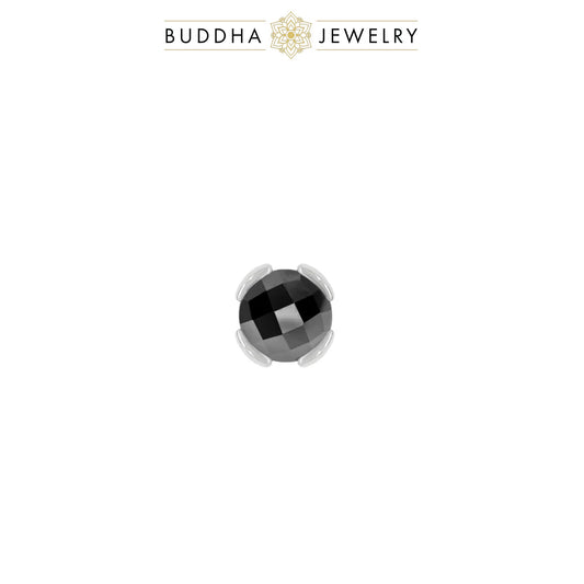 Peekaboo - Black Spinel/White Gold