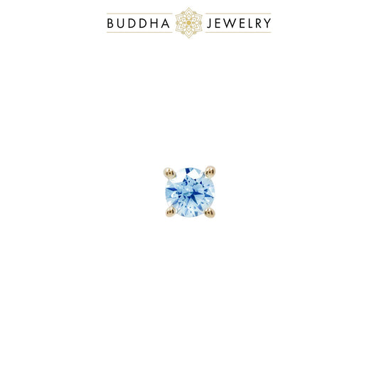 London Blue Topaz Prong/White Gold