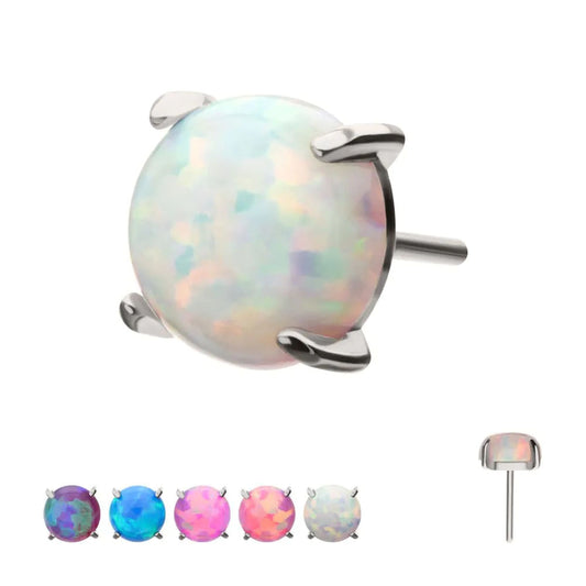 Initial Piercing 2.5mm Synthetic Opal Stone for Nose, Helix, Forward Helix, Tragus