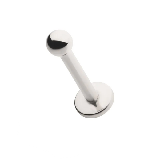 Initial Piercing  - Labret bar 3mm Plain Push Fit Top