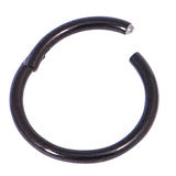 Initial Piercing  - Black PVD  titanium ring