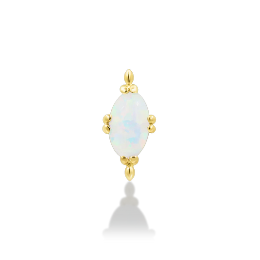 Junipurr Xara - Yellow Gold/Synthetic Opal