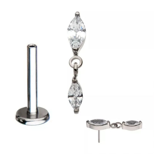Initial Piercing  - Marquise  High Polish